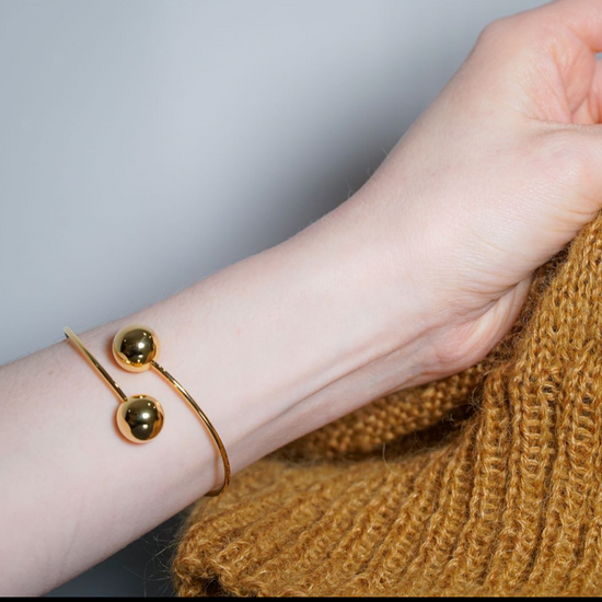 Armbånd/ Maskeholder 1 stk - Guld - A Knitters World