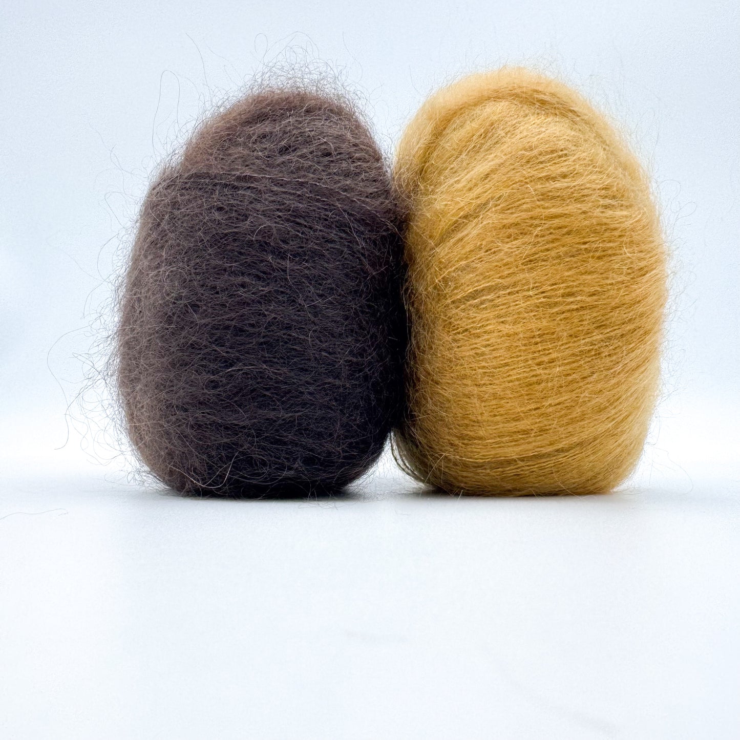 Mohair Sport garn i farven Dijon – Superkid Mohair og silke fra A Knitters World