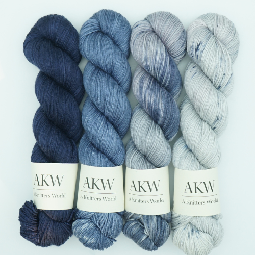 Fade sæt - Blå - A Knitters World